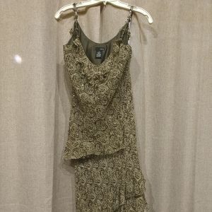 MI IT 2pcs silk dress